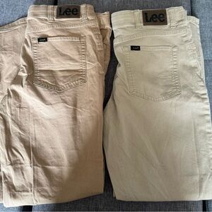2 pairs of Lee pants